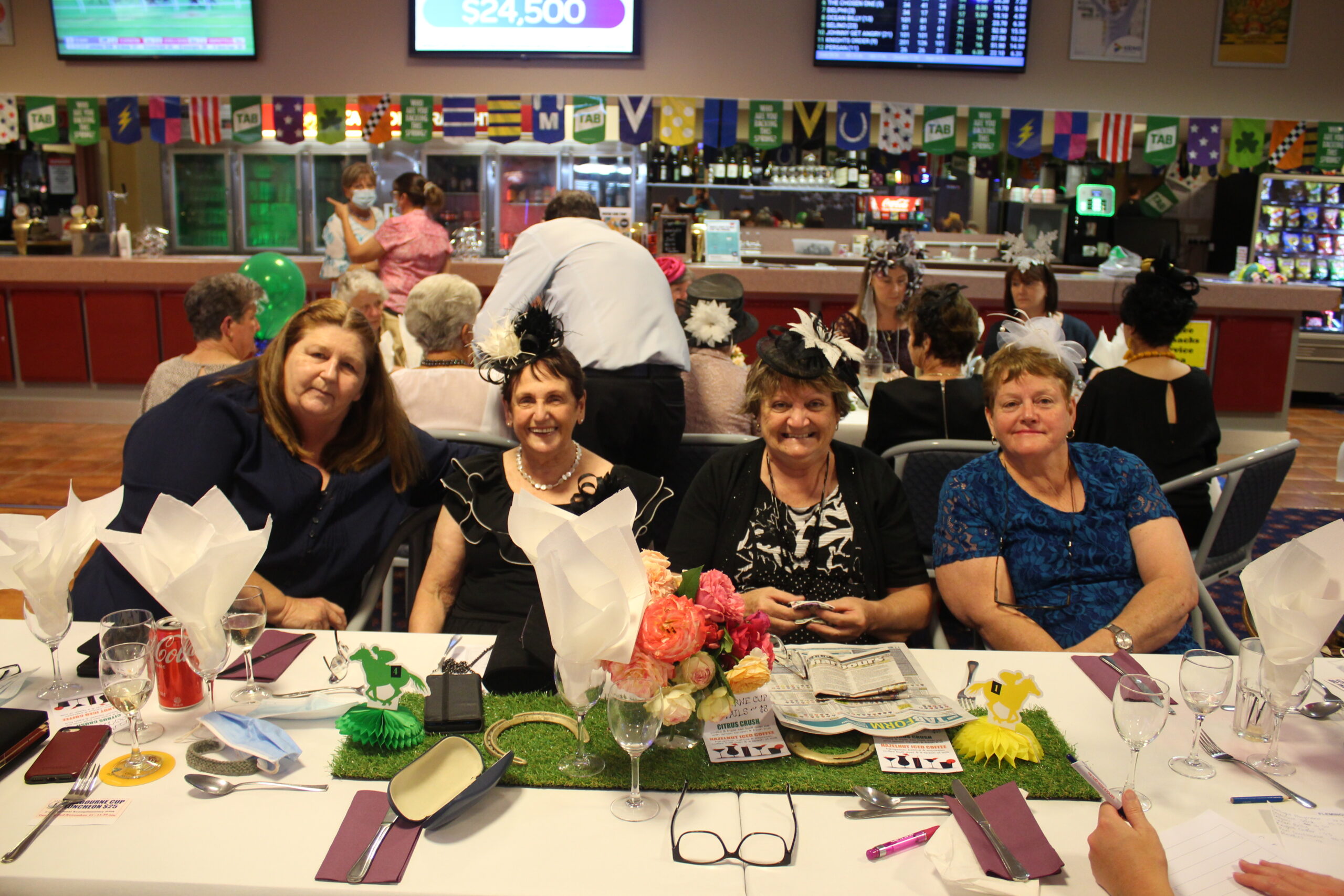 Sandra Magann, Gwen Crawford, Kathy Hanslow and Debbie Stanford at the Narrabri RSL Club.