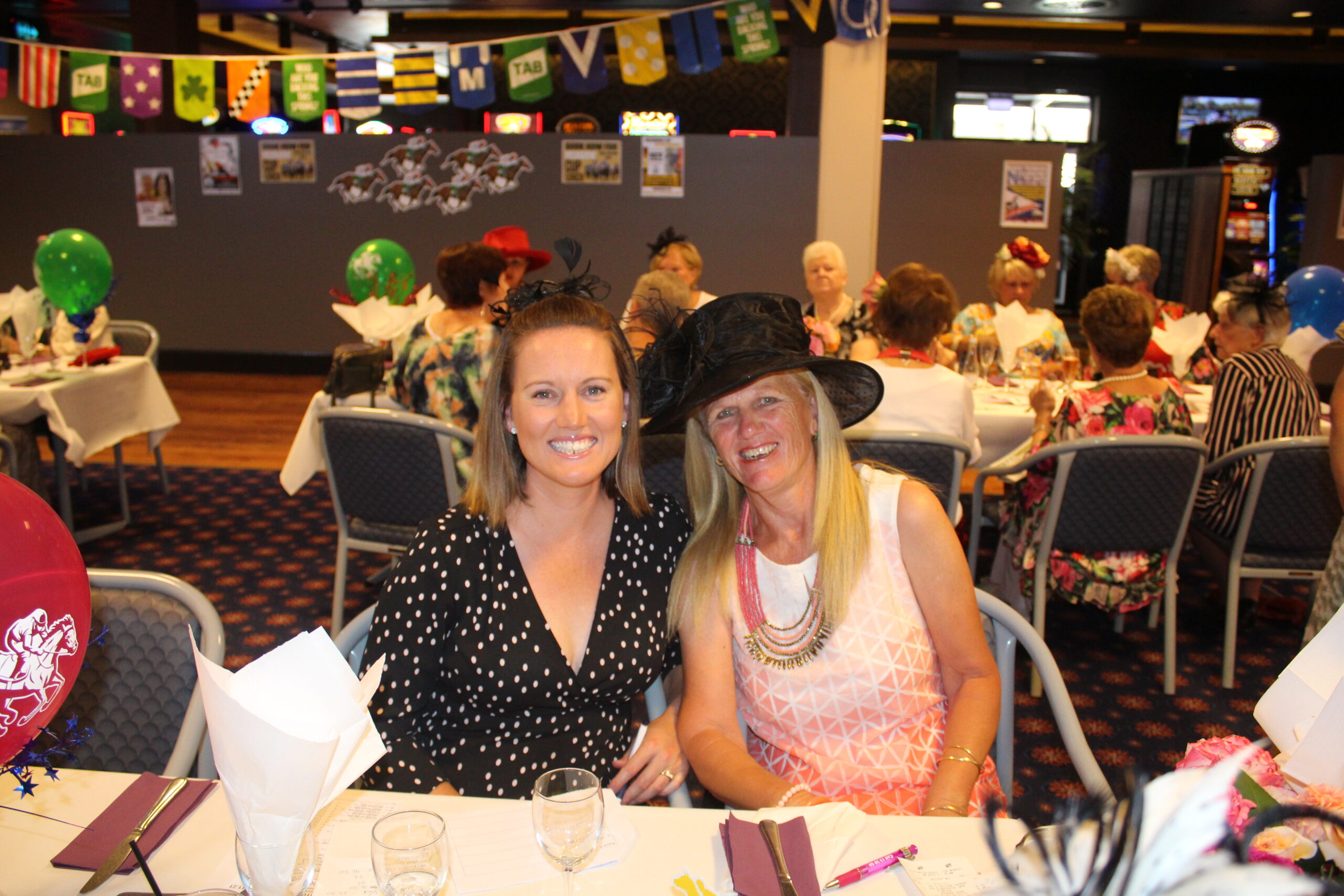 Mother and daughter: Rhiannon Mulholland and Rae Hall at the Narrabri RSL Club.