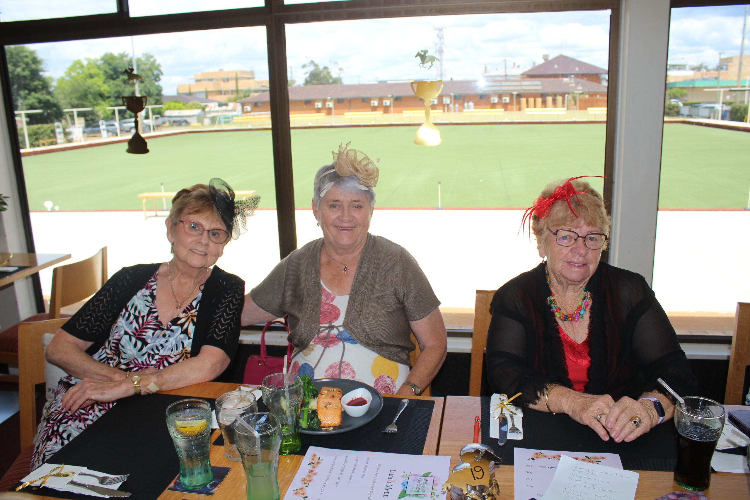 Trish Allen, Berice Eather and Carolynne Tomlinson at Narrabri Sporties.