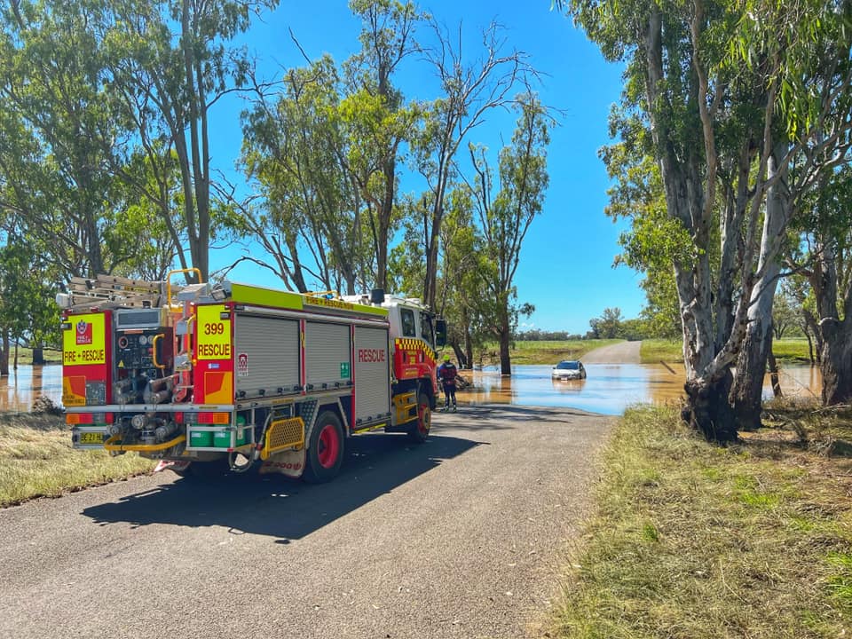Emergency services respond to flood rescue