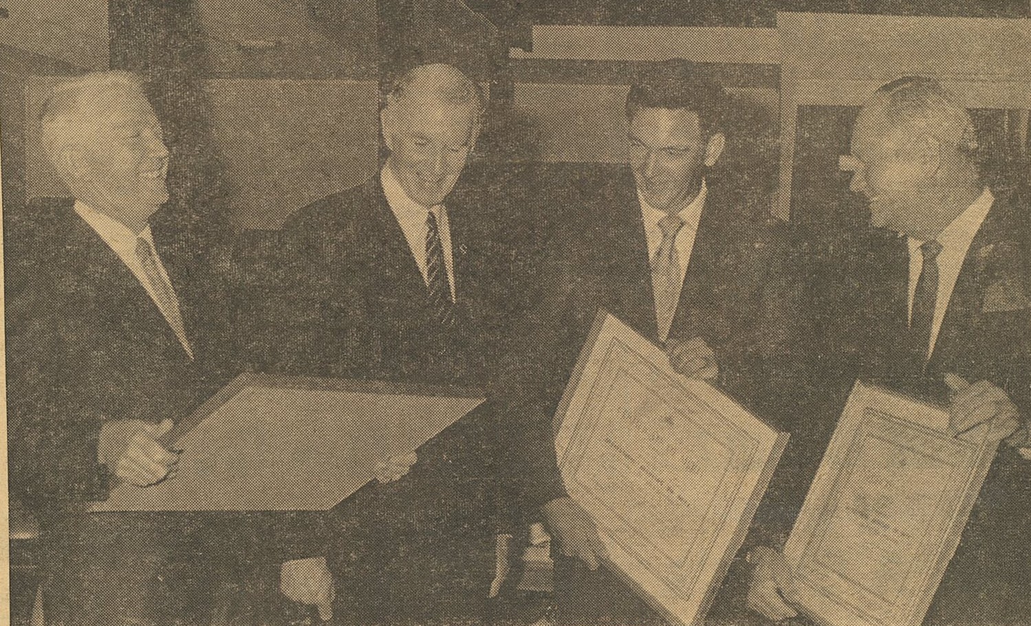 Awards to men for flood efforts