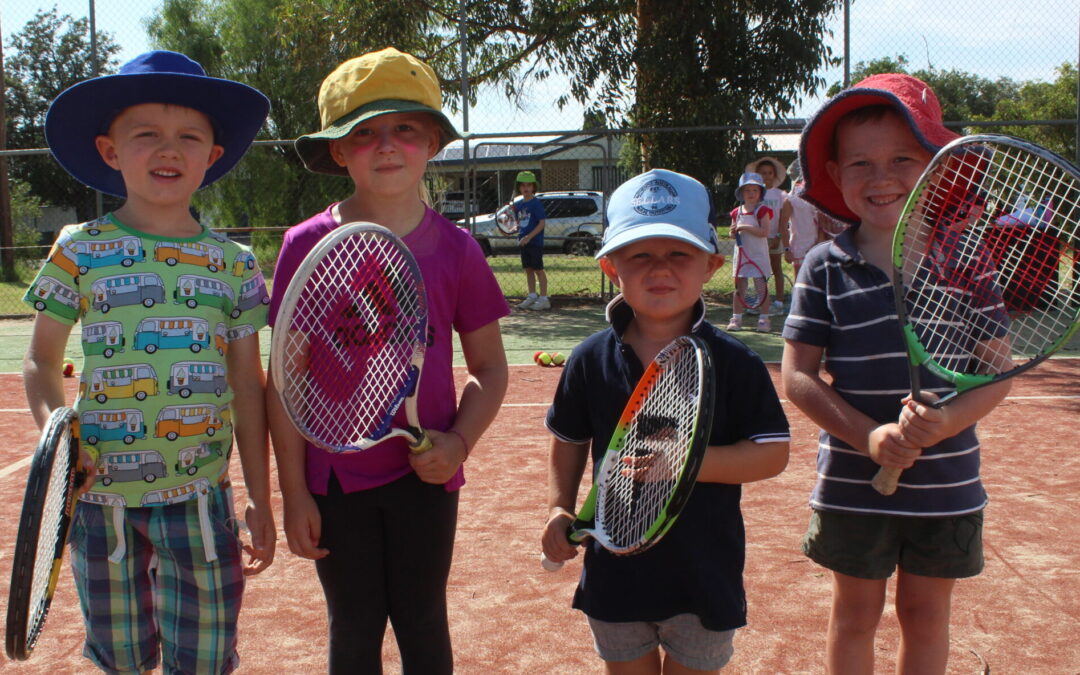 School holidays heat up with Australian Open tennis clinic | PHOTOS