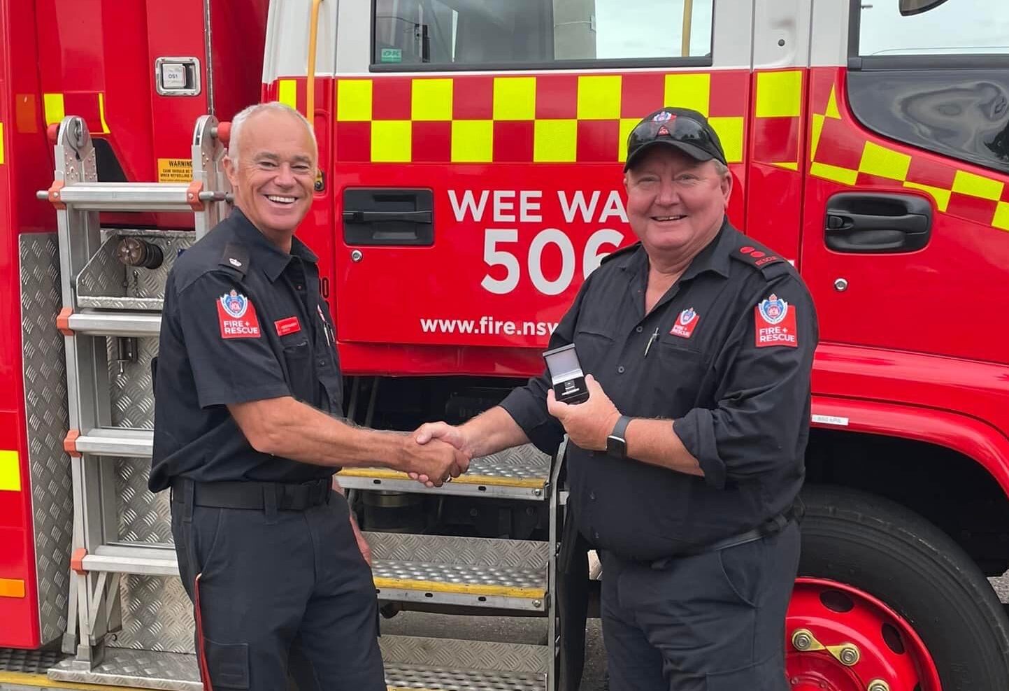 Wee Waa firefighters recognised for long service and good conduct