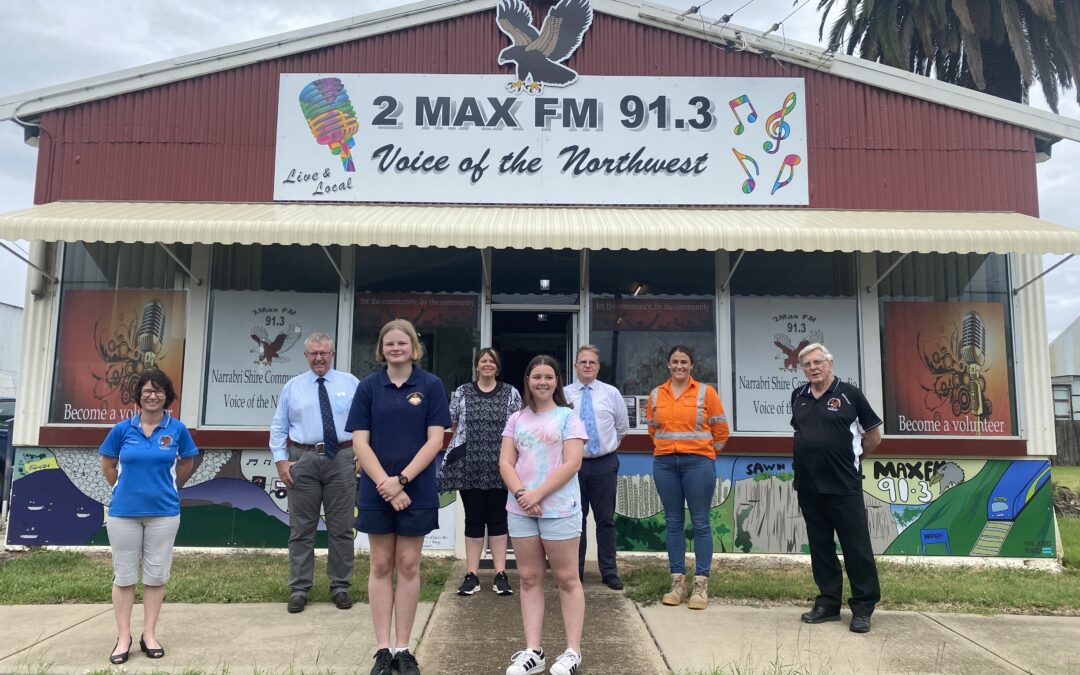 Students’ art work on show with mural at 2Max FM building