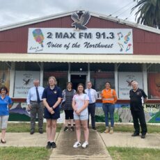 Students’ art work on show with mural at 2Max FM building