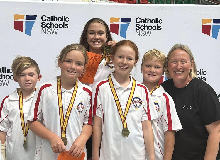 Boggabri Sacred Heart swim team wins gold at SOPAC