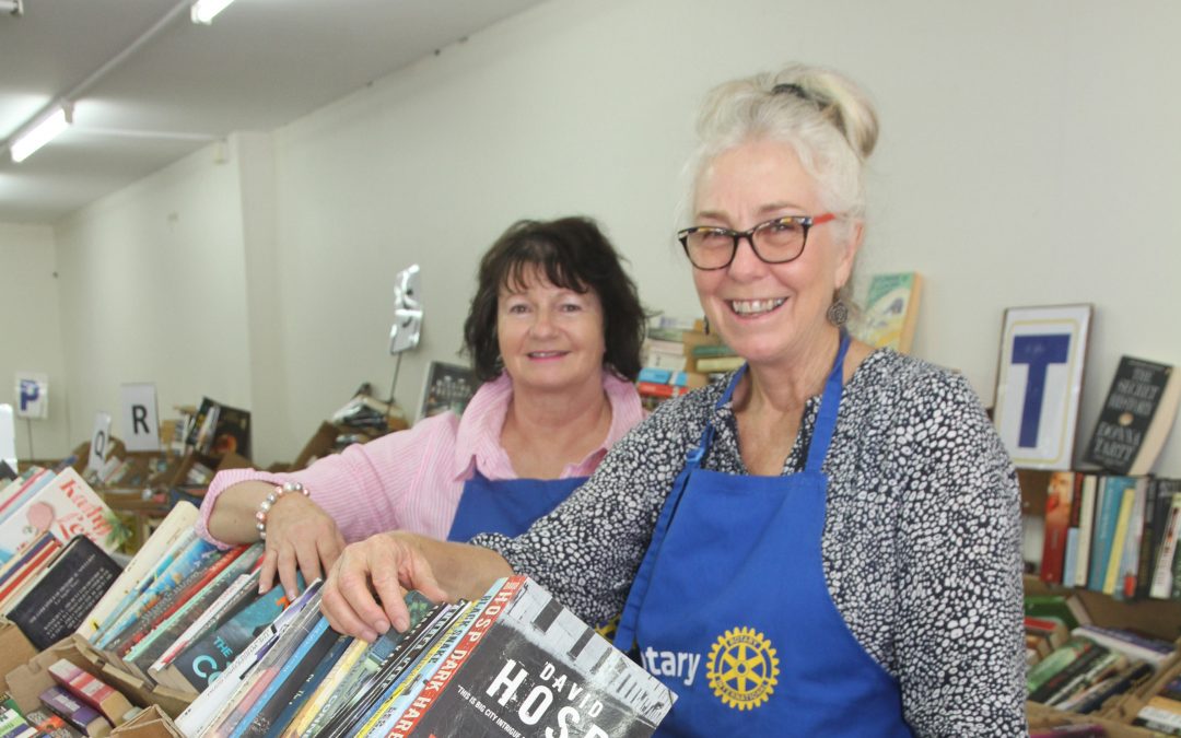Rotary book sale off to a red-hot start
