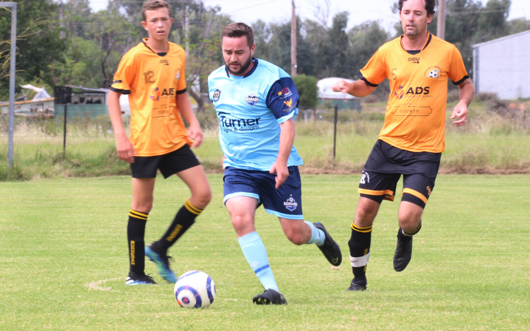 Narrabri FC wins an 11-goal first grade trial match thriller in Gunnedah