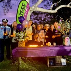 Community members gather to remember victims of domestic violence