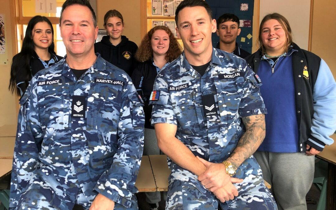 Defence personnel visit Narrabri High School