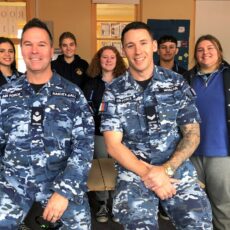 Defence personnel visit Narrabri High School