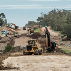 Rail earthworks progressing between Narrabri, Bellata
