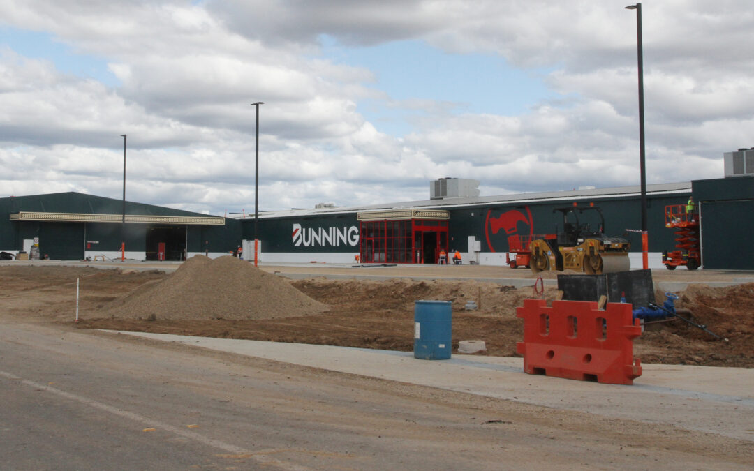 Bunnings store takes shape as opening nears