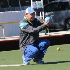 Dual champ Kevin Baguley wins veteran singles final