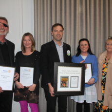 Ali Smith presented Rotary Club of Narrabri’s Pride of Workmanship Award