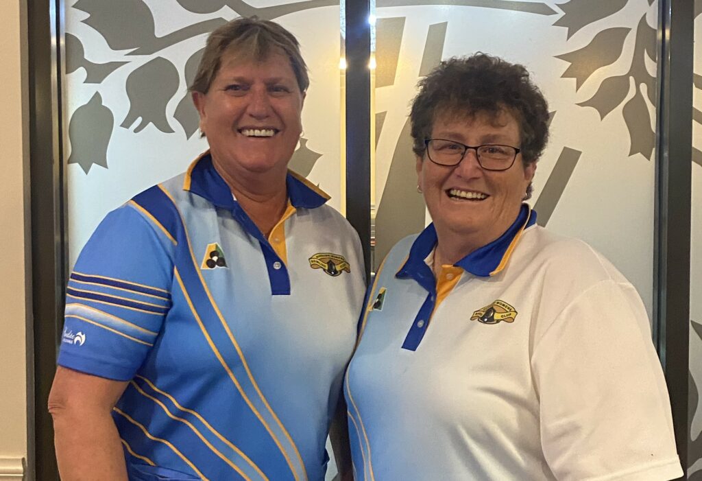 Narrabri Women’s Bowling Club’s Lorraine Scott and Debbie Gleeson are the 2022-23 season Namoi District open pairs champions and will now represent the district at the regional playoffs in November. Photos: Narrabri Bowling Club