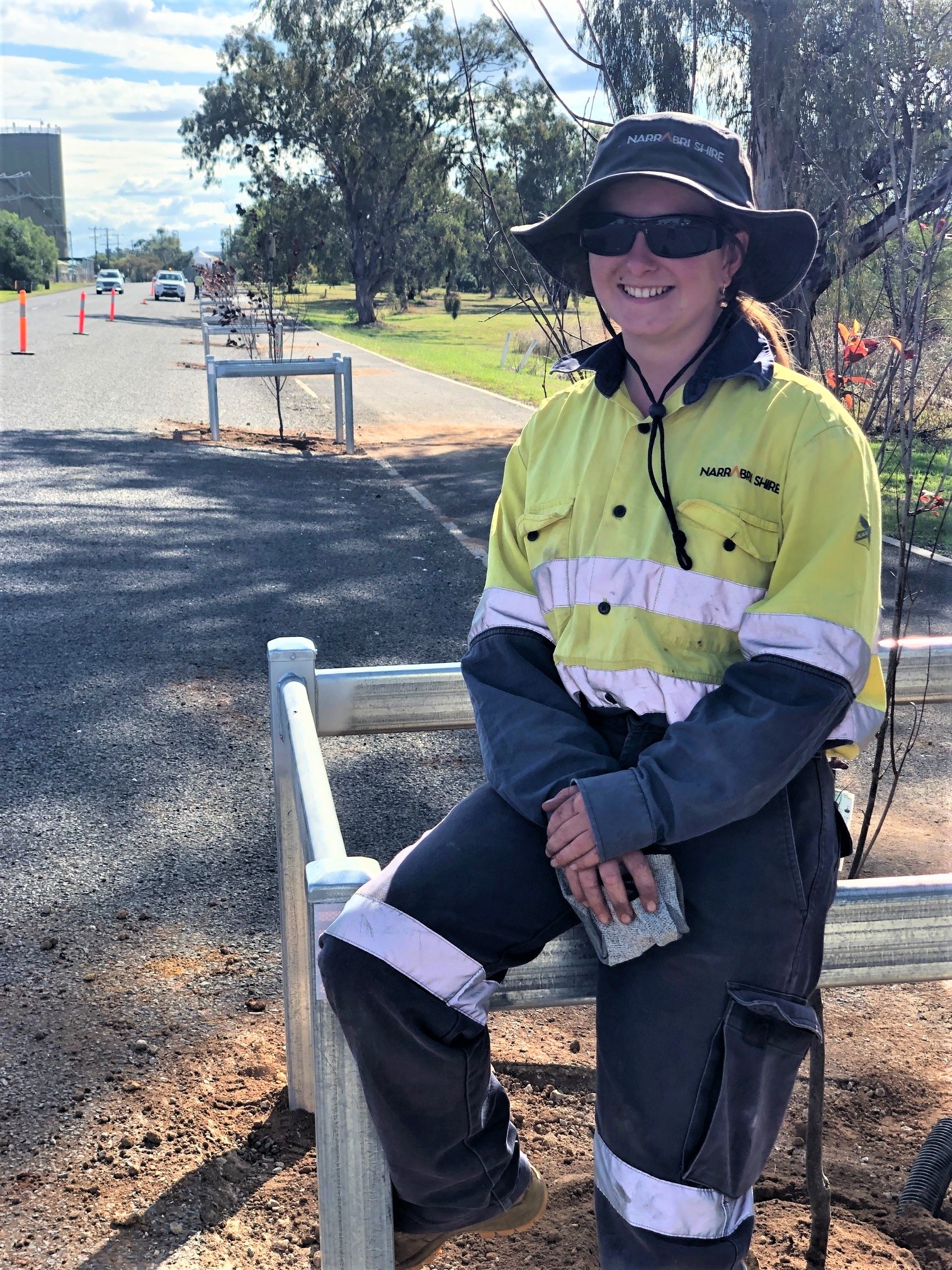 Narrabri High School student Kaylyn Chater is doing a SBT in horticulture at Narrabri Shire Council.