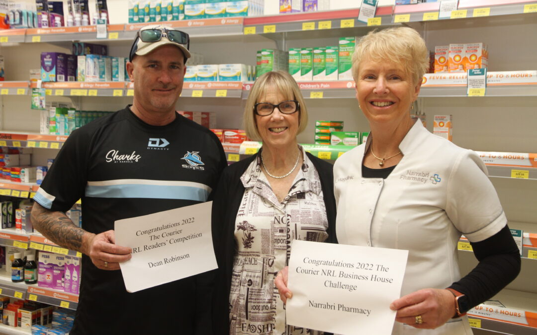 Three time’s a charm for Narrabri Pharmacy, Dean Robinson claims readers’ competition
