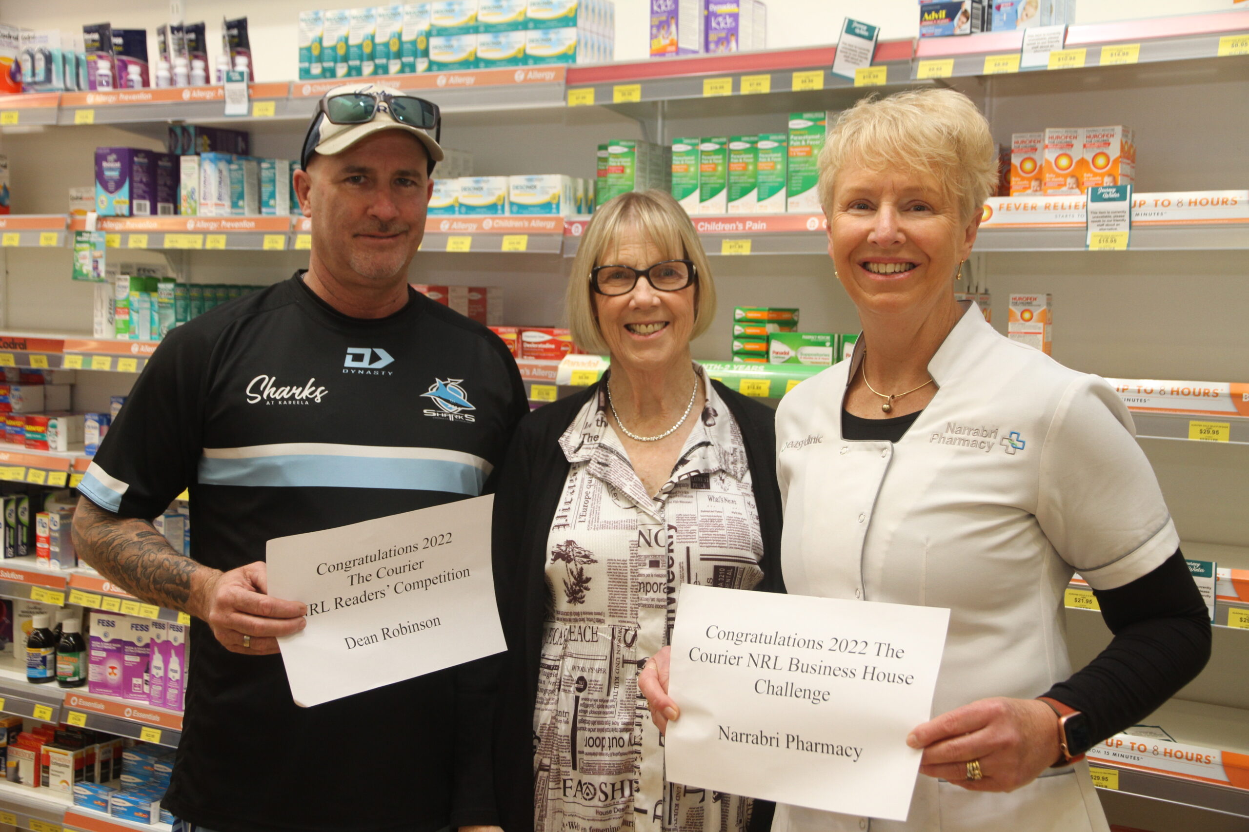Three time’s a charm for Narrabri Pharmacy, Dean Robinson claims readers’ competition