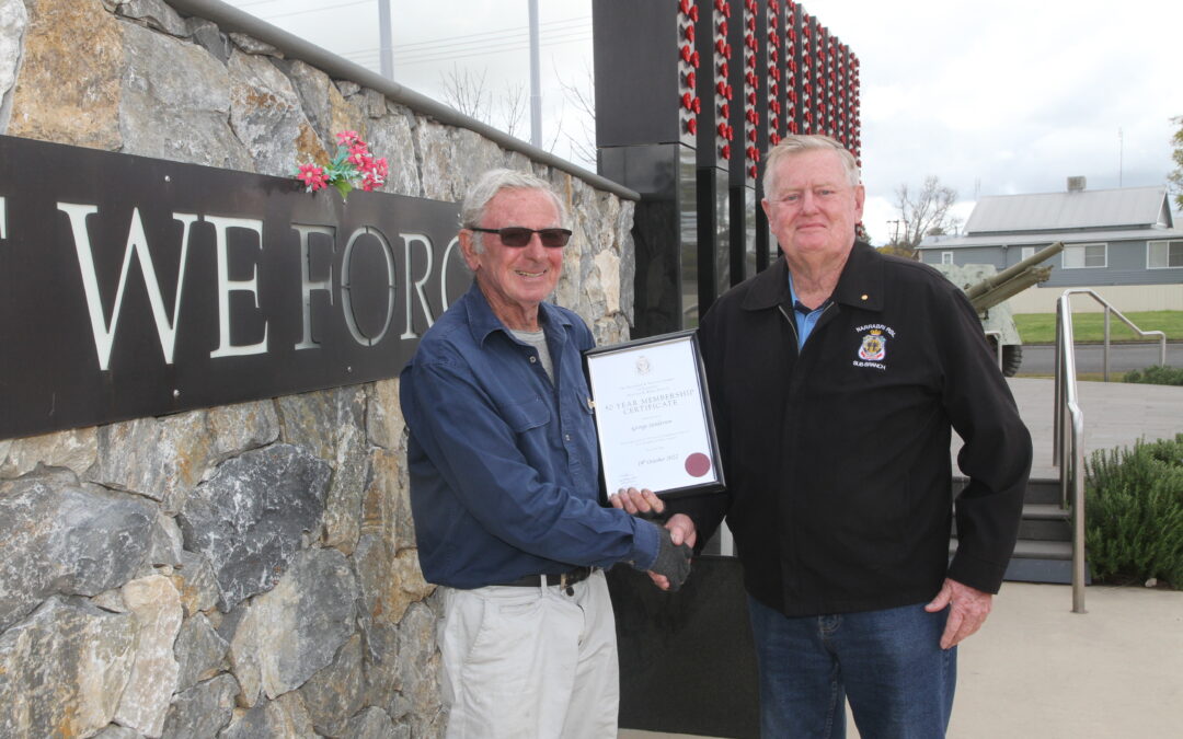 George’s half a century of RSL sub-branch service honoured