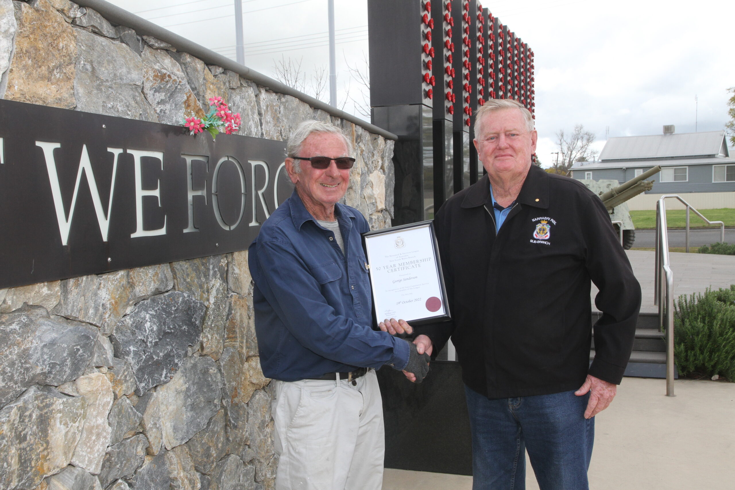 George’s half a century of RSL sub-branch service honoured