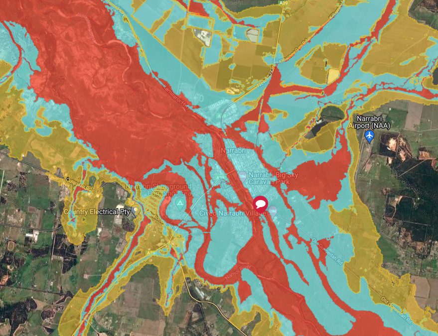 Flood study on display