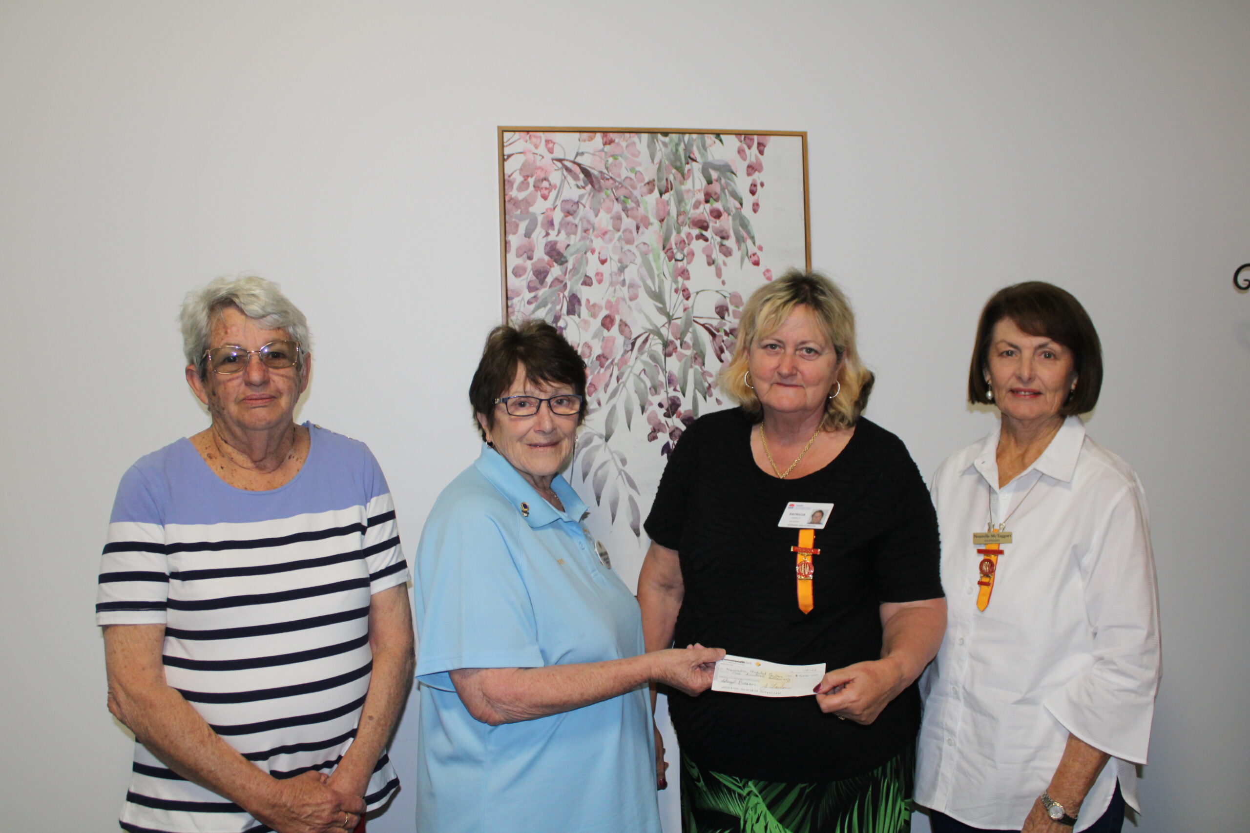 Lions Auxiliary donation to Narrabri hospital auxiliary