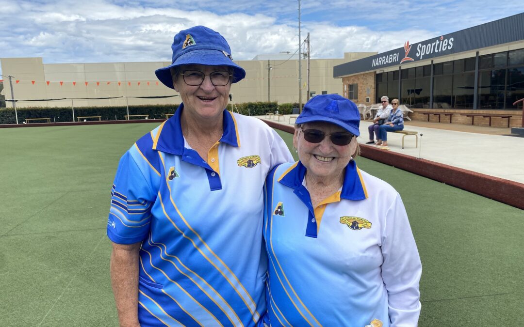Cindy Neil and Heather Caton win the president pairs final