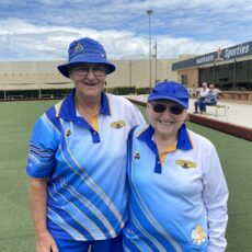 Cindy Neil and Heather Caton win the president pairs final