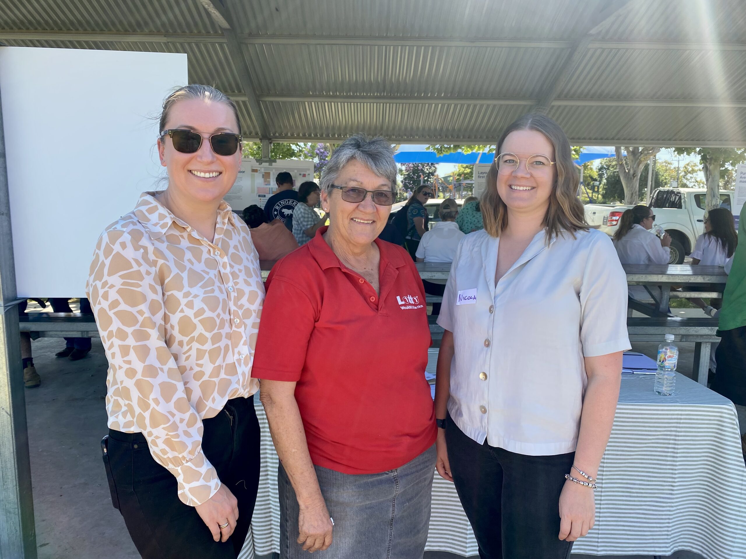 Project manager for BUILT Pty Ltd Rebecca Deegan, Roxanne Whitton and Nicola Carcary.