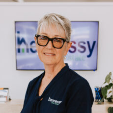 Friendly, familiar face ready to welcome you at Hennessy Real Estate