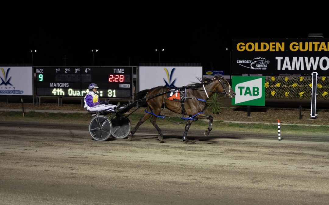 Jemma Coney drives Miss Maravu to victory again at Tamworth Paceway