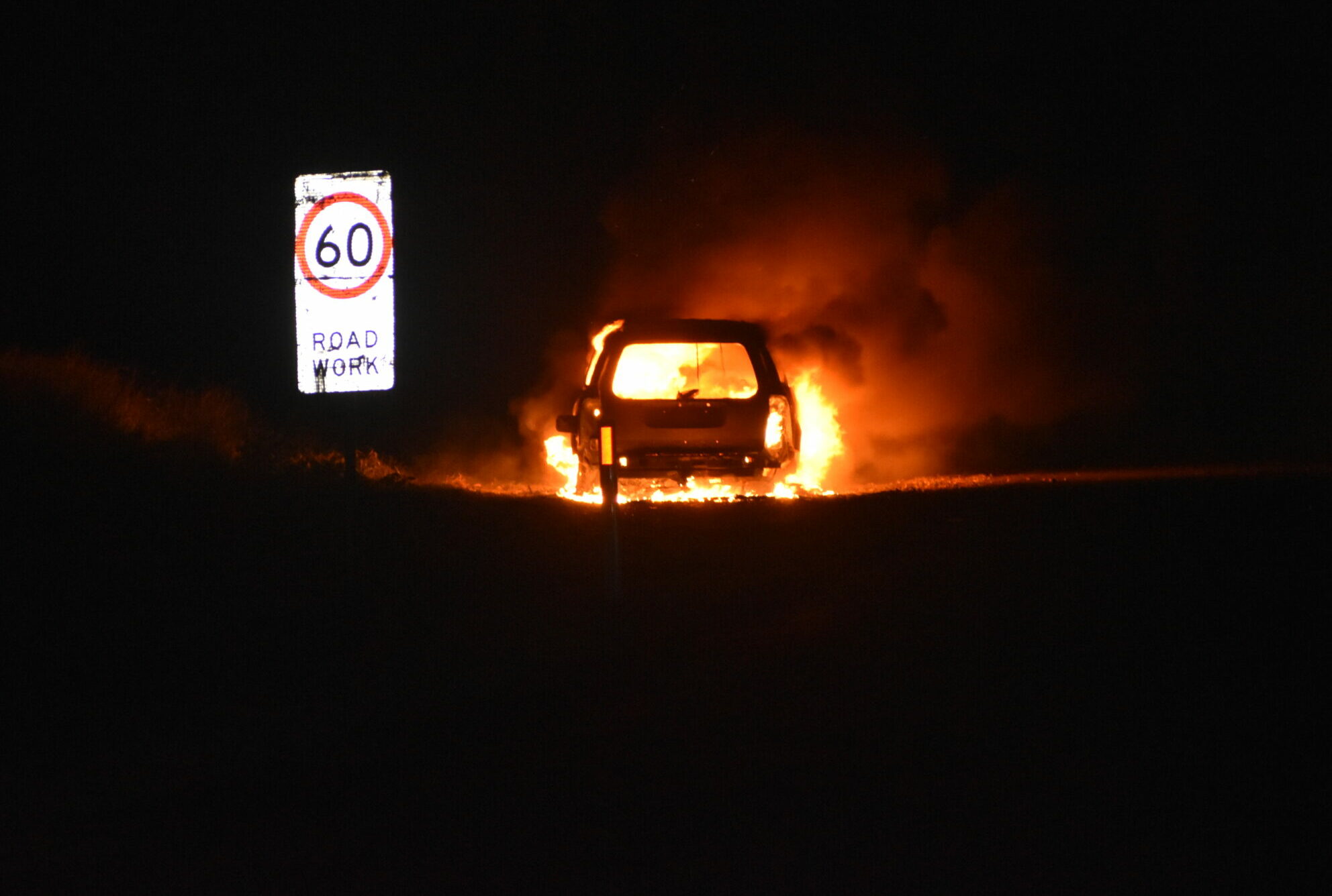 Emergency services respond to Turrawan Road vehicle fire