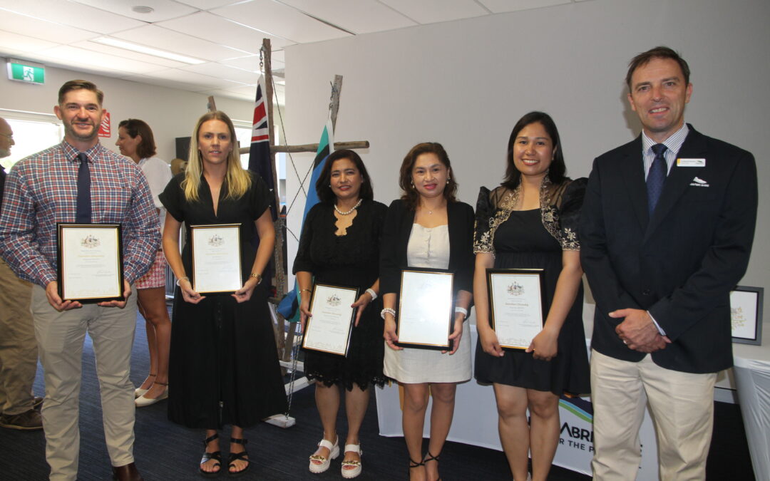 Ceremony sees five new citizens welcomed