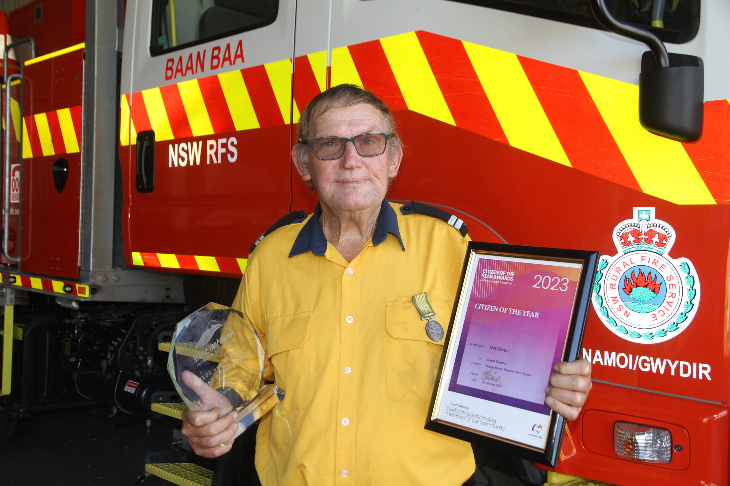 Des Barton’s pride for shire Citizen of the Year honour