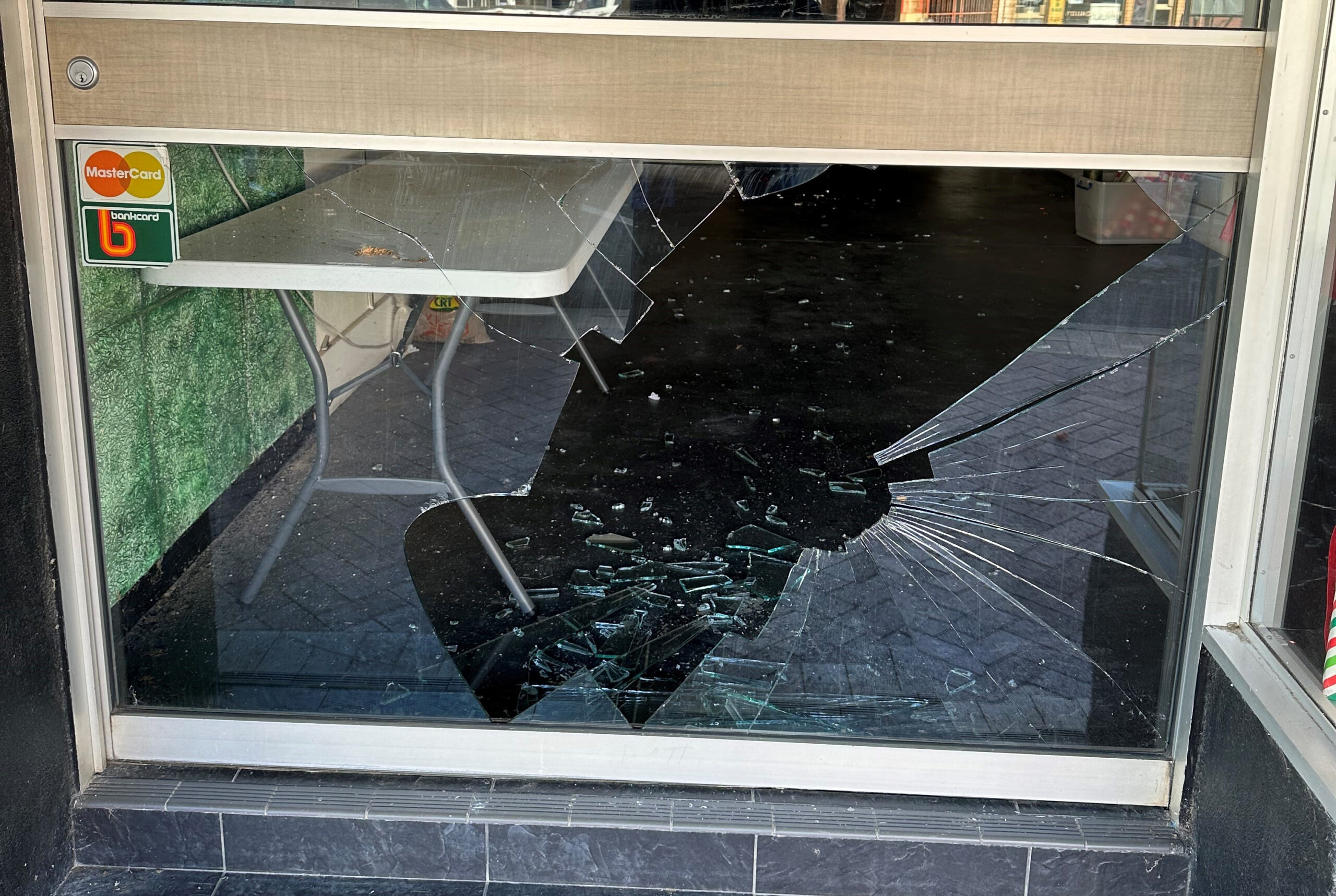 Maitland Street business owners disheartened by act of vandalism