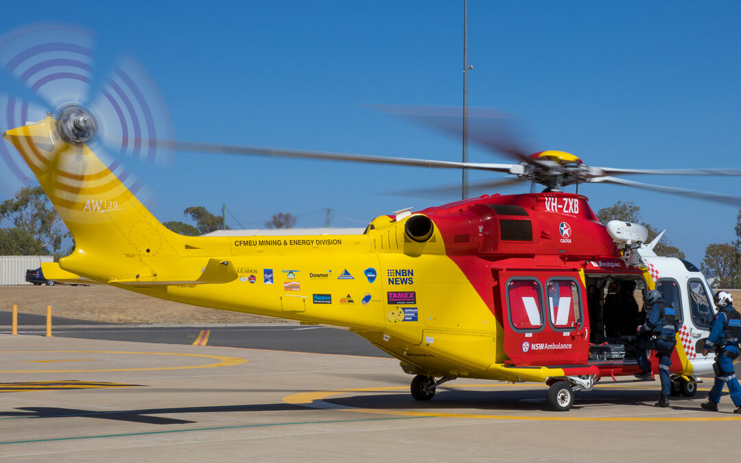 Rescue helicopter tasked to single vehicle crash on Newell Highway