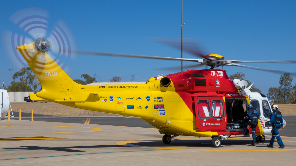 Rescue helicopter tasked to single vehicle crash on Newell Highway