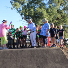 Ribbon cutting marks opening of Mungindi bike track