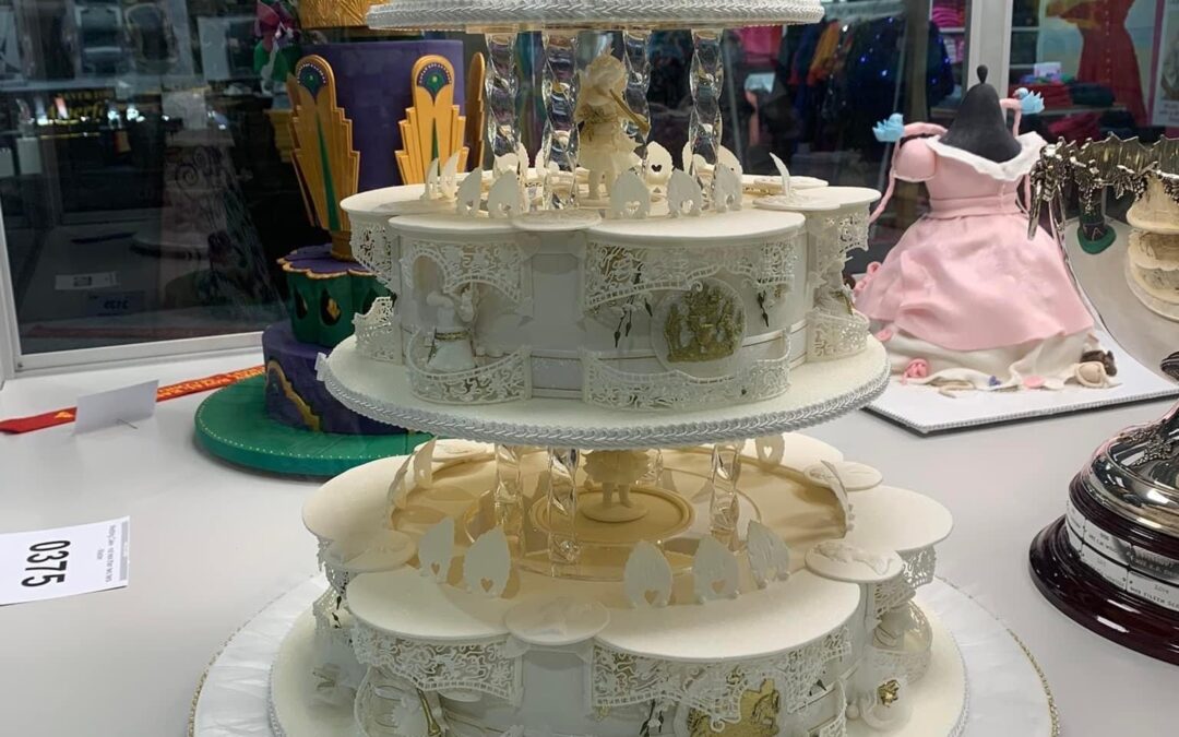 A recreation of the Queen’s wedding cake takes out top prize