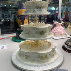 A recreation of the Queen’s wedding cake takes out top prize