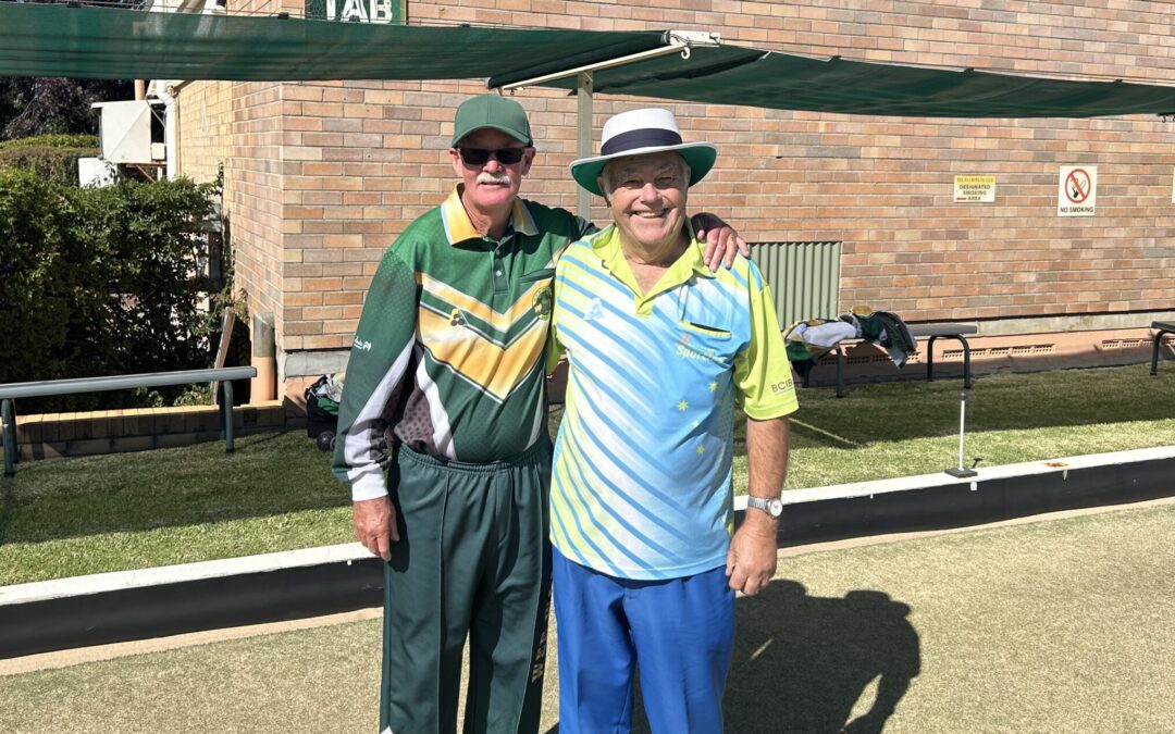 Cameron Yates and Steve Berger win zone state singles sectional finals at Wee Waa Bowling Club