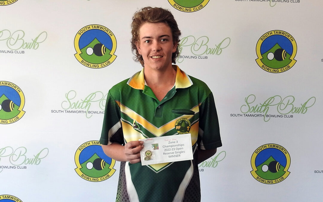 Dustyn Allen wins Zone 3 Bowls’ 2022/23 season State Championships reserve singles final