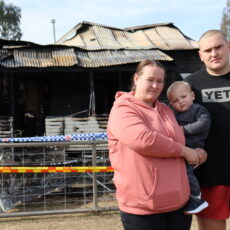 Young family wakes to house fire