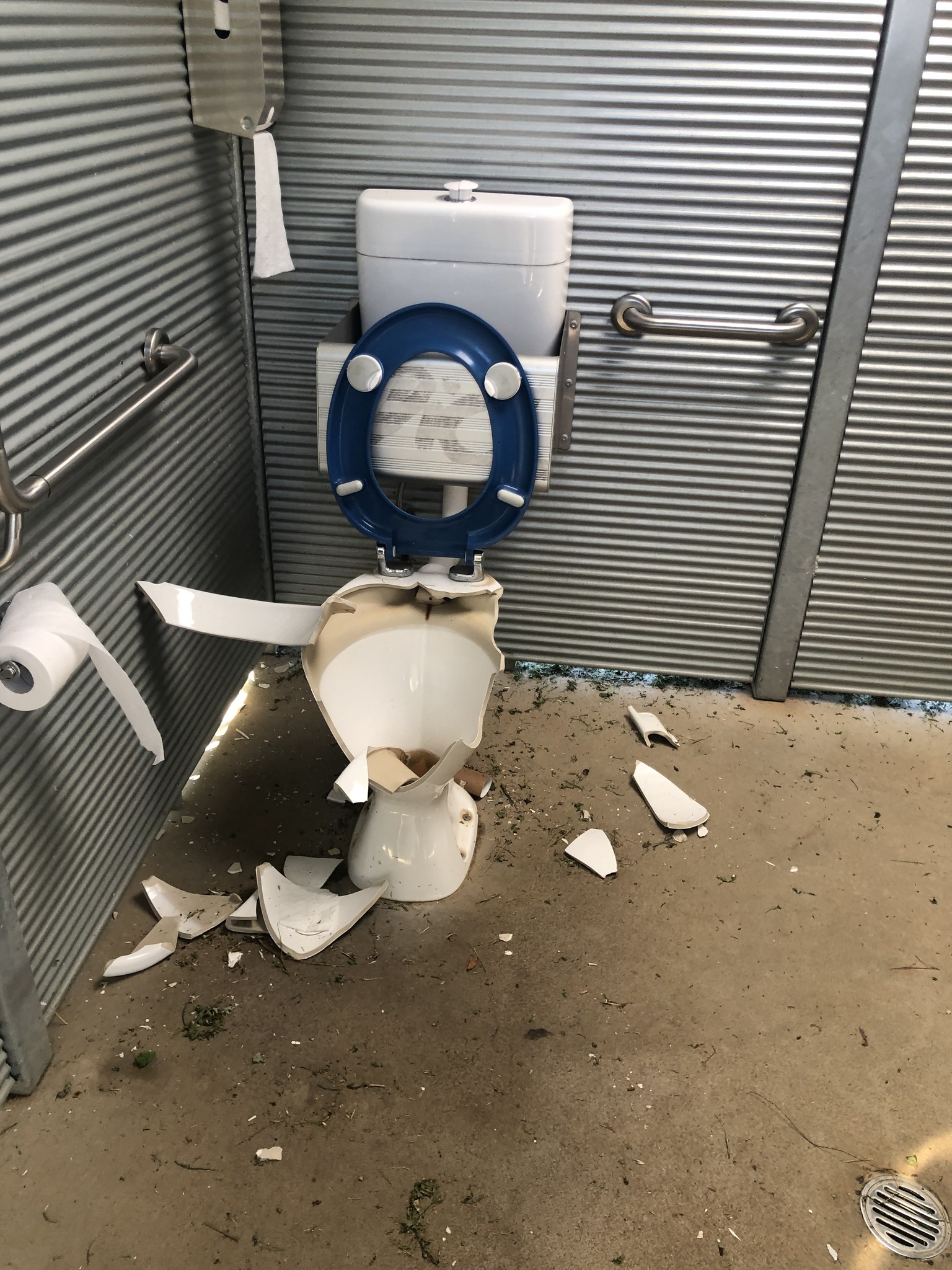 Toilet block vandalised at Pirate Park