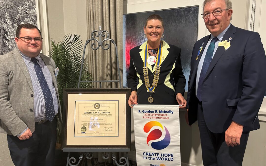 Rotary Club of Narrabri annual change over dinner 2023