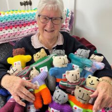 Red Cross knits 1000th trauma teddy