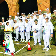 Legacy centenary relay marchers drawn from across the region