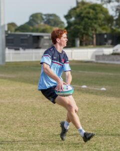Narrabri teenager Sid Harvey pictured at Waratahs HQ in Sydney last week during a NSW Waratahs under-18s academy training session. Photo: NSW Waratahs