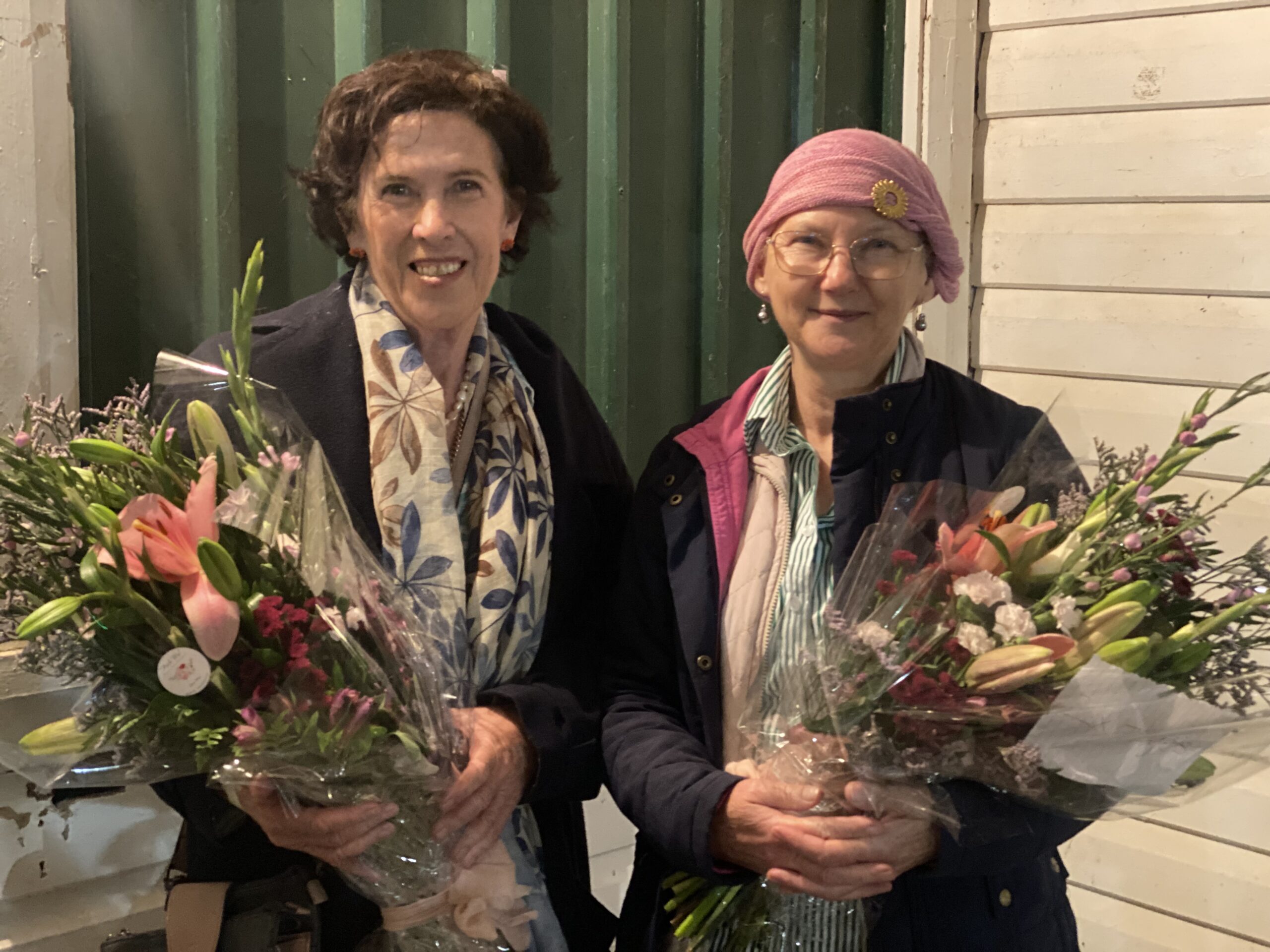 Life memberships: Dedicated Wee Waa Show Society committee members Janelle Schwager and Helen Haire were recognised for their service and commitment on Friday night, receiving life membership honours from show president Gary Hibbens.